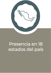 Presencia en 18 estados del país